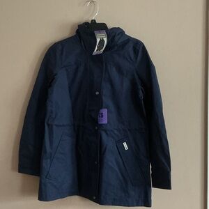 NWT. Hunter Dark Blue Hooded Jacket